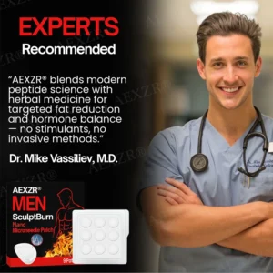 AEXZR® Men SculptBurn Nano Microneedle Patch