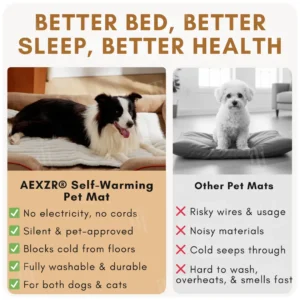 AEXZR® Self-Warming Pet Mat (𝟟𝟘% 𝕆𝔽𝔽 𝗘𝗡𝗗𝗦 𝗜𝗡 𝟭𝟬 𝗠𝗜𝗡𝗨𝗧𝗘𝗦)