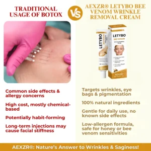AEXZR® Letybo Bee Venom Wrinkle Removal Cream🐝 The Bee-Venom Peptide Revolution: Mimics Letybo’s Effects Without Needles for “Botox-Like” Smoothing.