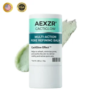 ✨ Instant Depuff & Glow! | ⏱️ Shrink Pores in Seconds! | AEXZR® CACTIGLOW Multi-Action Pore Refining Balm