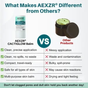 ✨ Instant Depuff & Glow! | ⏱️ Shrink Pores in Seconds! | AEXZR® CACTIGLOW Multi-Action Pore Refining Balm